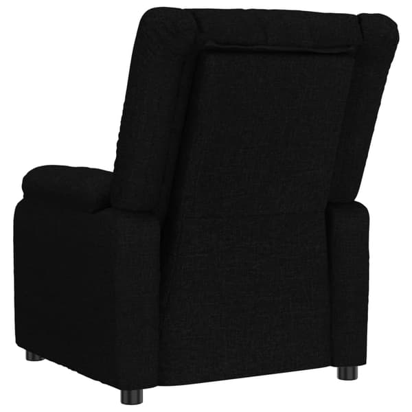 Reclinerfåtölj svart tyg