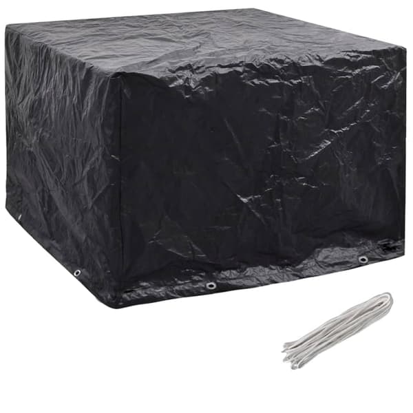 Överdrag för trädgårdsmöbler 2 st 8 öljetter 122x112x98 cm