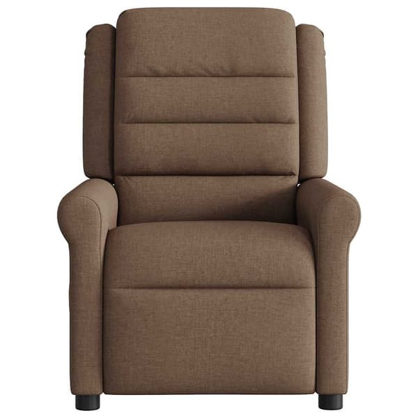 Reclinerfåtölj brun tyg