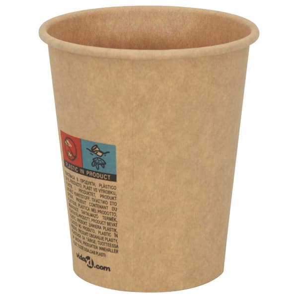Kaffekoppar i papper 1000 st 8oz 200ml brun