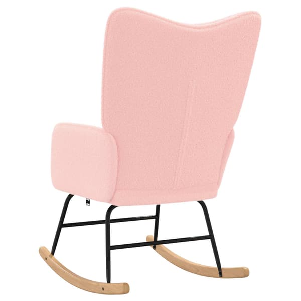 Gungstol Rosa Sherpa tyg