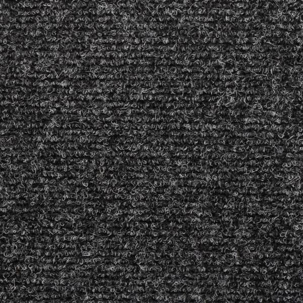 Trappmattor självhäftande 15 st 65x21x4 cm mörkgrå rektangulär kant