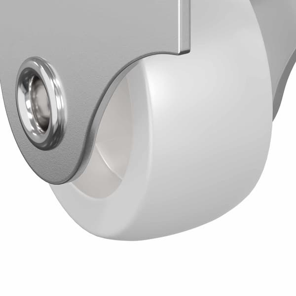 Hjul 2 pcs Vit 42 x 11,5 x 29 mm Järn