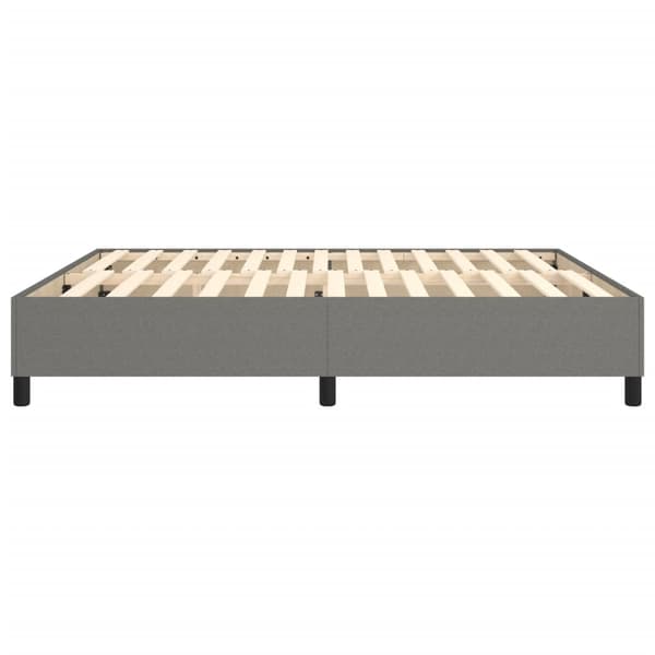 Boxspring-sängram mörkgrå 180x200 cm tyg