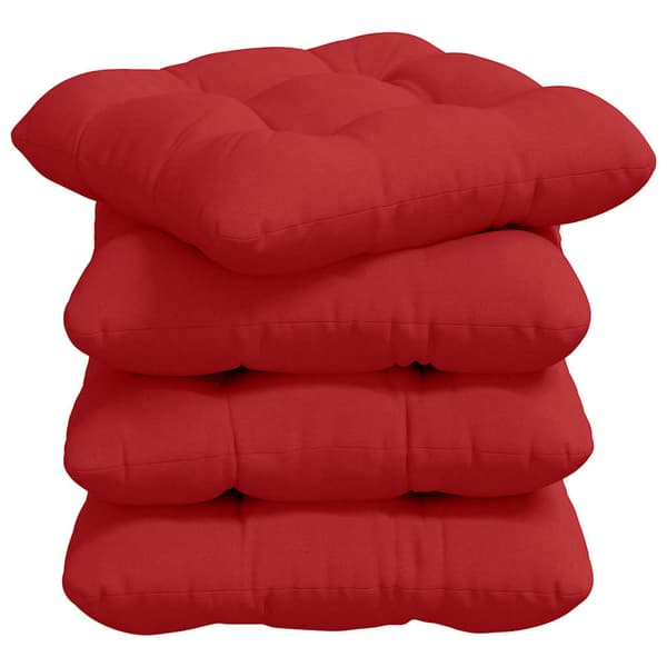 Sittkuddar 4 pcs Röd 40 x 40 x 12 cm tyg