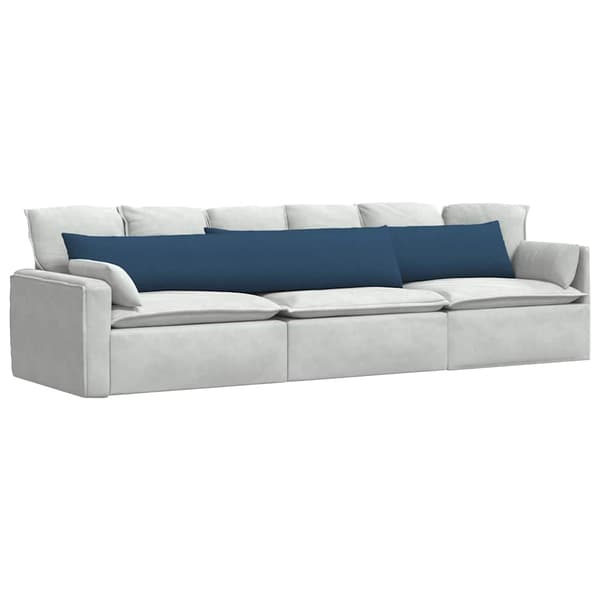 Sofakuddar 2 pcs Blå 200 x 40 cm tyg