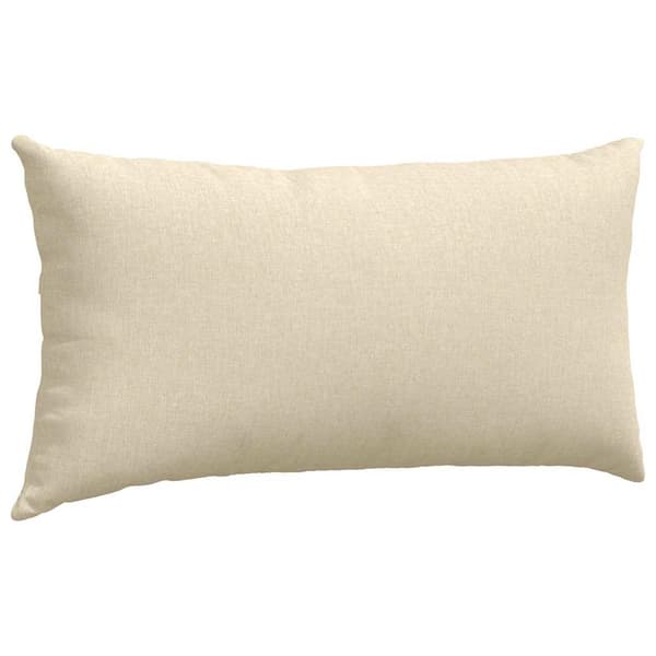 Sofakuddar 2 pcs Kräm 80 x 40 cm tyg