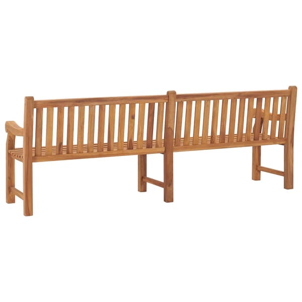 Trädgårdsbänk 228 cm massiv teak