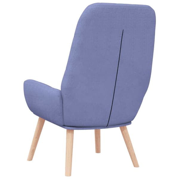 Avslappnande stol Jeans i blått tyg