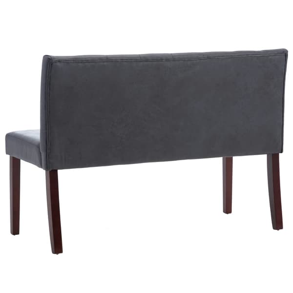 Bänk 120 cm konstmocka grå
