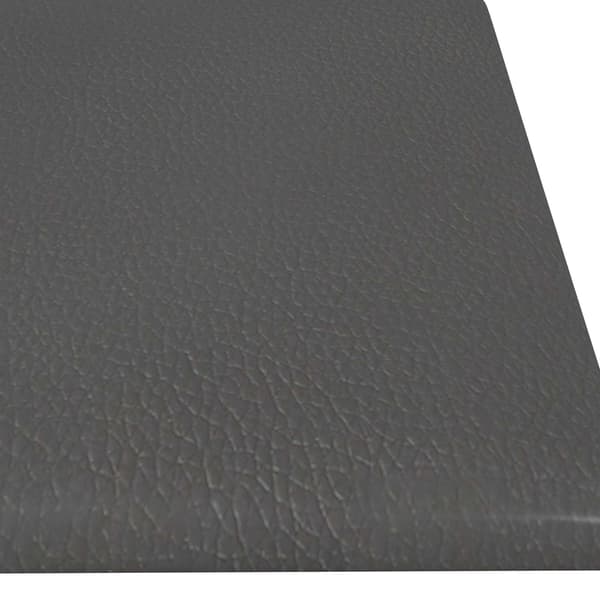 Väggsänggavel 12 pcs Grå 60 x 15 cm tyg