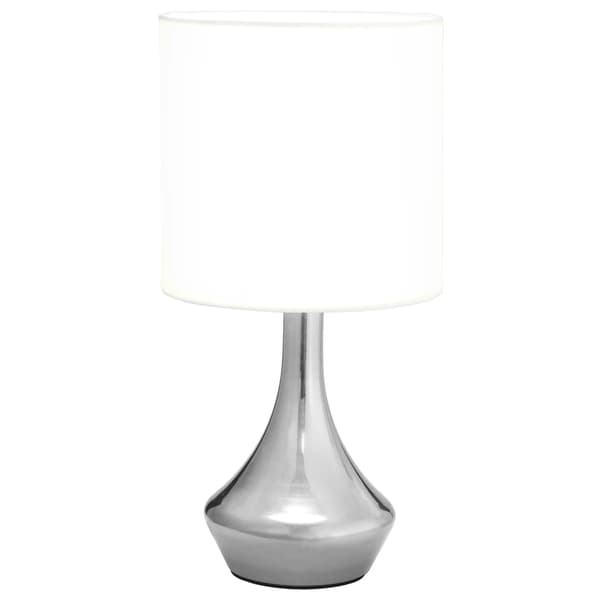 Bordslampor 2 st touch-knapp vit E14