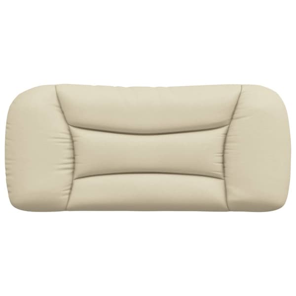 Headboard Cushion "Hvar" Cream 90 cm Fabric