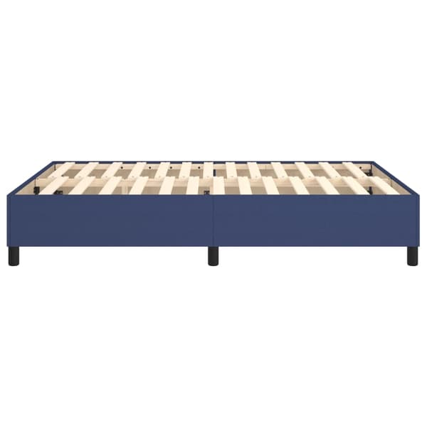 Boxspring-sängram blå 140x190 cm tyg