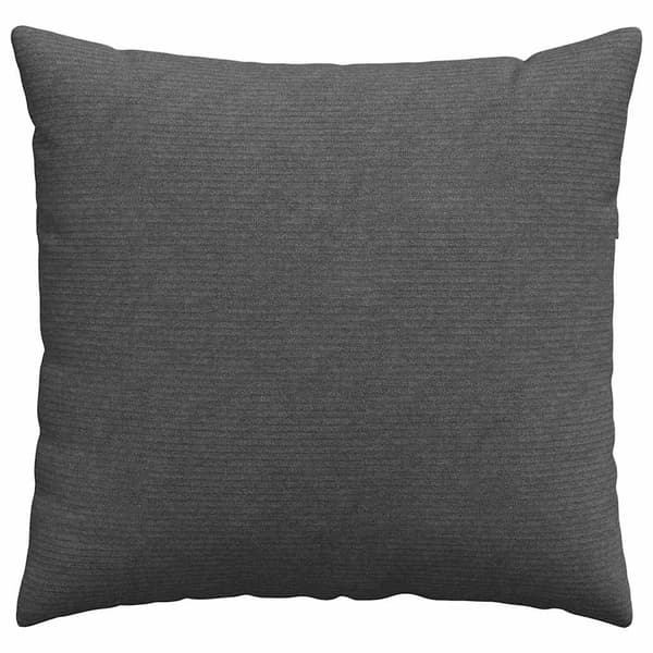 Sofakuddar 2 pcs Mörkgrå 45 x 45 cm Kordread tyg