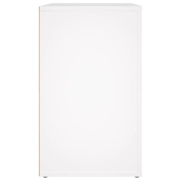 Sängbord vit 50x36x60 cm konstruerat trä
