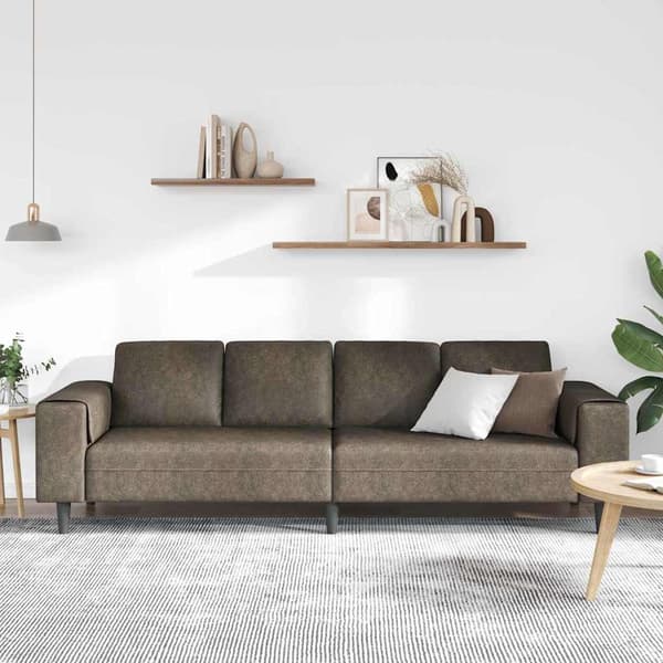 Vardagsrumsoffa Mörkgrå 250 x 77 x 76 cm