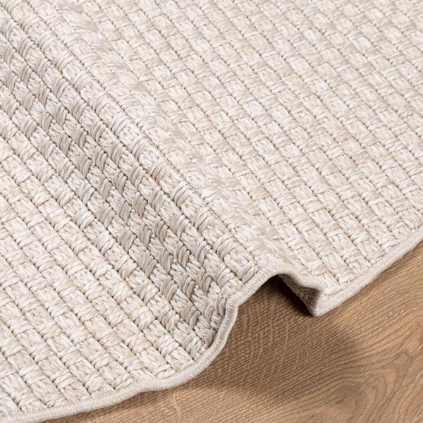 Områdesmattor Rund FARO Kräm Ø 200 CM Polyester
