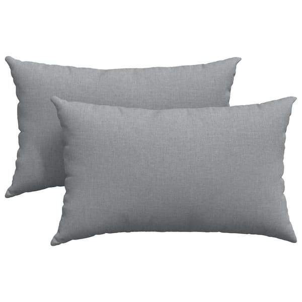 Sofakuddar 2 pcs Ljusgrå 50 x 30 cm tyg