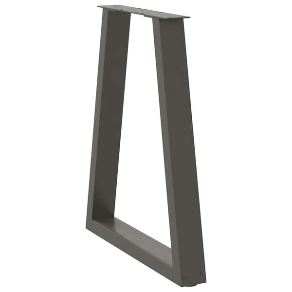 Matbordsben V-formade 2 st antracit 60x(72-73,3) cm stål