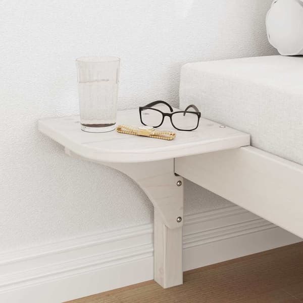 Sängram Vit 80 x 200 cm Massiv furu