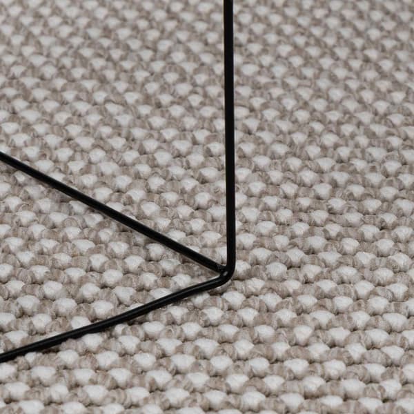 Områdesmattor Rektangulär LUGO Taupe 140 x 200 cm Polyester