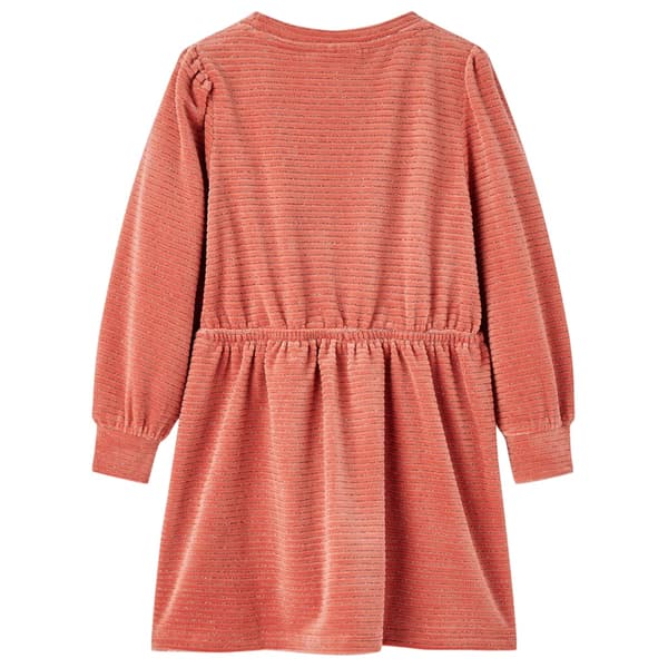 Klänning med långa ärmar för barn medium rosa 104