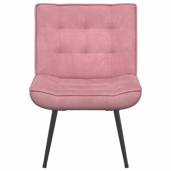 Vilstol rosa 64x74x84 cm sammet