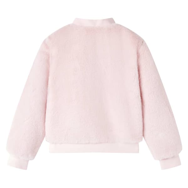 Jacka för barn konstpäls rosa 116