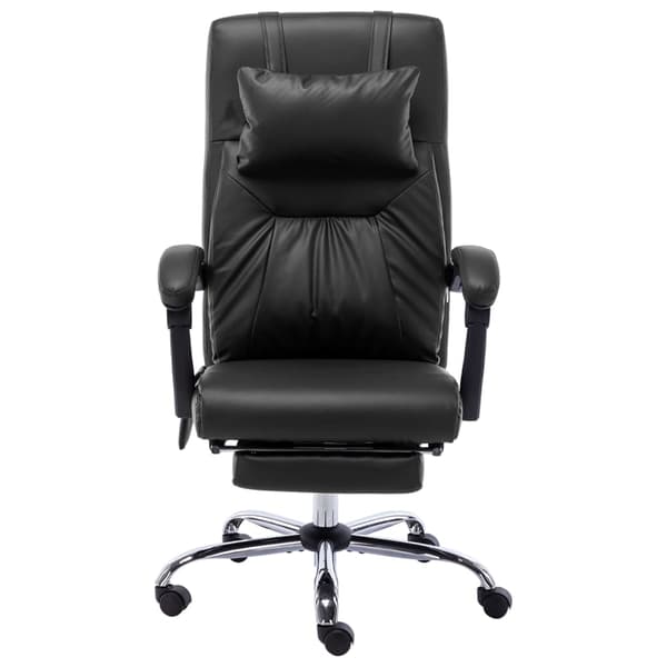Massagekontorsstol svart konstläder