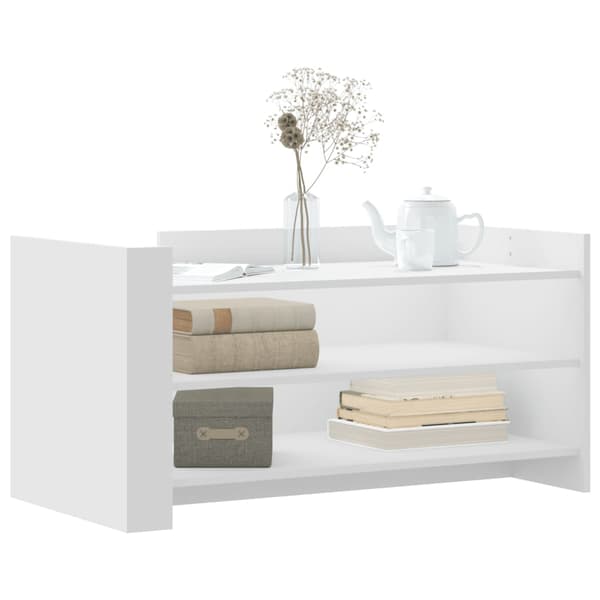 Soffbord vit 100x50x50 cm konstruerat trä