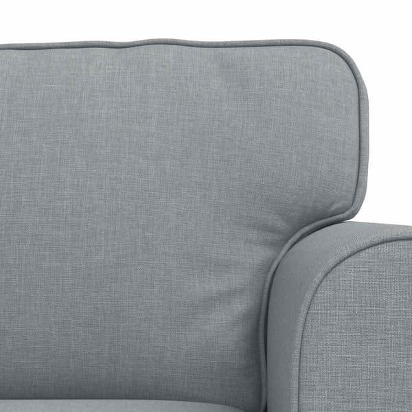 Soffset 2 pcs Ljusgrå 155 x 82 x 80 cm tyg