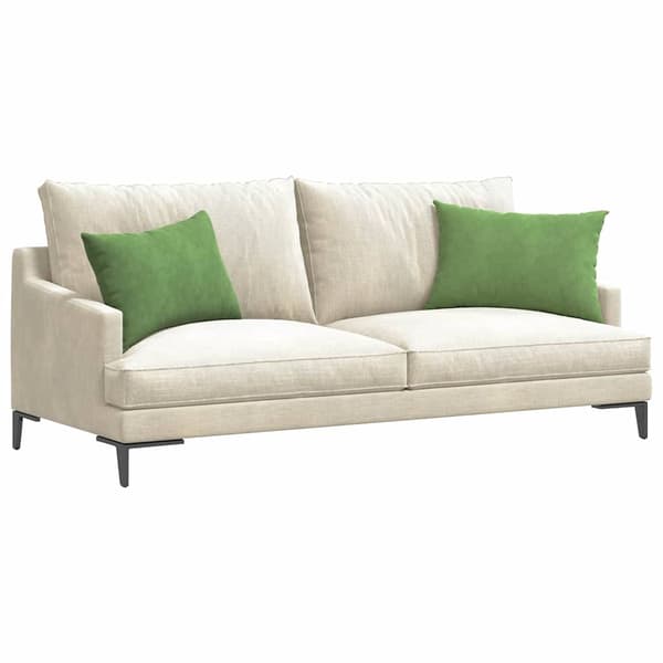 Sofakuddar 2 pcs Ljusgrön 60 x 40 cm Kordread tyg