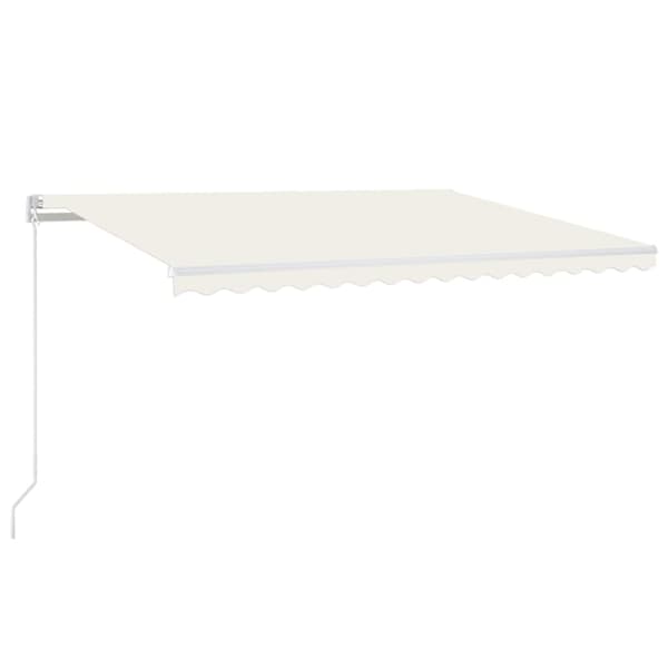 Markis manuellt infällbar 400x350 cm gräddvit