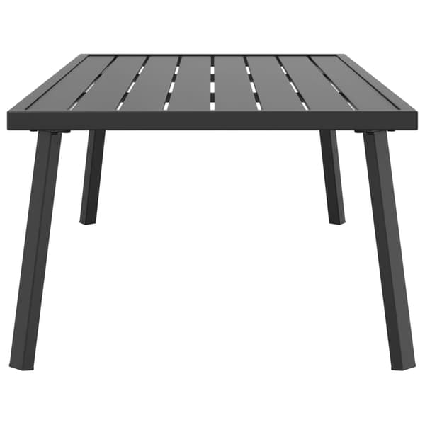 Trädgårdsbord antracit 110x55x35 cm stål