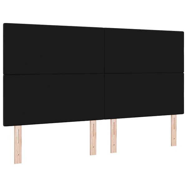 Huvudgavel Svart 180 cm Sammet