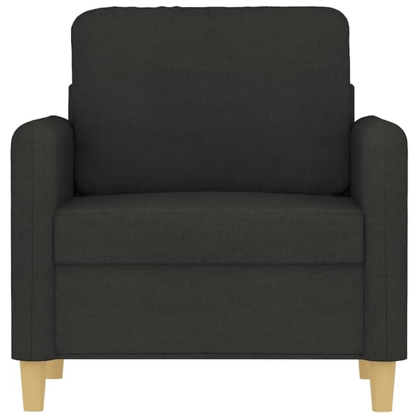 Fåtölj svart 60 cm tyg