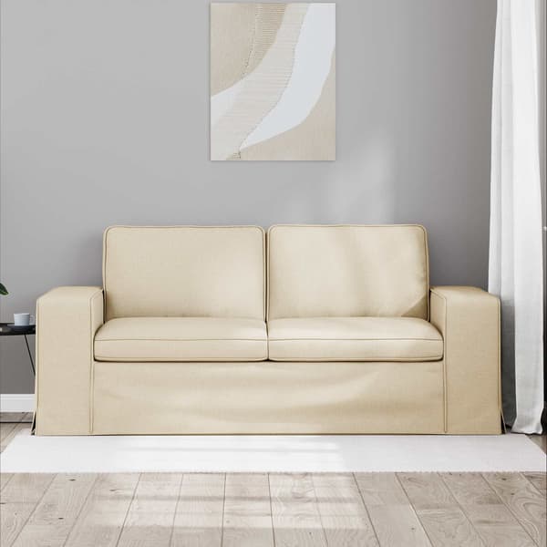 Soffa Kräm 182 x 80 x 82 cm tyg