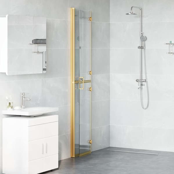 Walk-In duschvägg Guld 80 x 6,5 x 190 cm