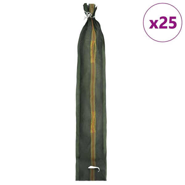 Sandsäckar 25 pcs Grön 120 x 27 cm HDPE