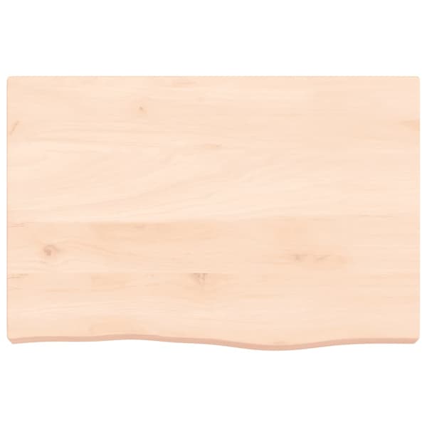Hyllplan 60x40x(2-6) cm obehandlad massiv ek