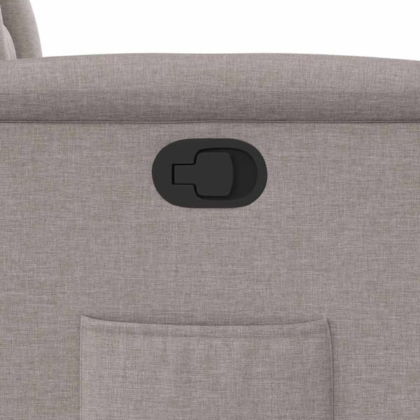 Reclinerfåtölj taupe tyg