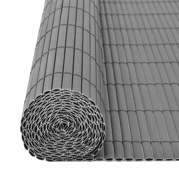 Dubbelsidigt insynsskydd PVC 90x300 cm grå