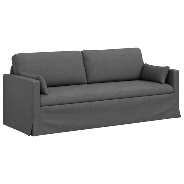 Soffa Mörkgrå 198 x 78 x 80 cm tyg