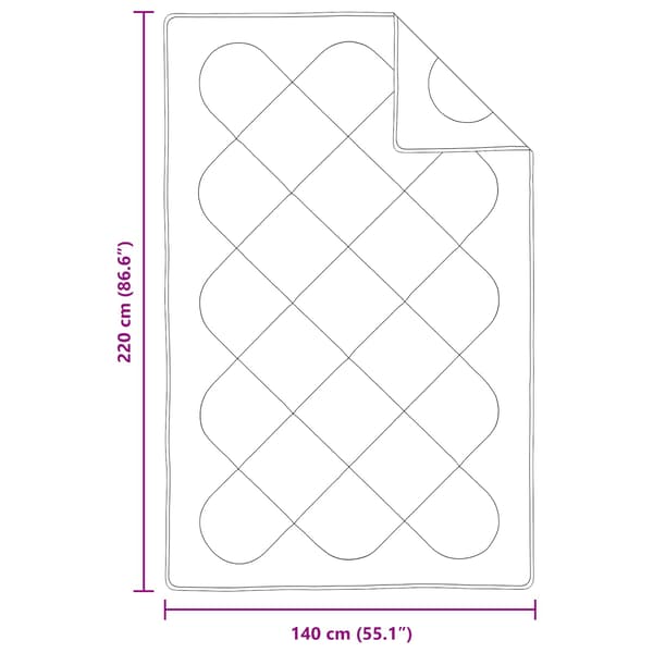 Täckeset med kudde 2 pcs Vit Mikrofiber