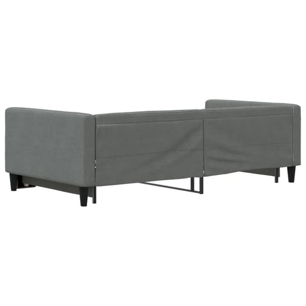 Dagbädd utdragbar mörkgrå 100x200 cm tyg
