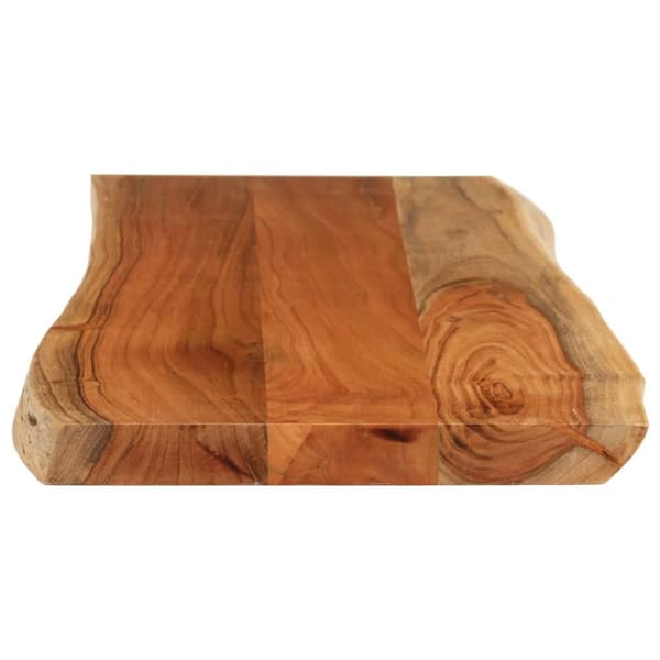 Bordsskiva 100x40x3,8 cm rektangulär massiv akacia rustik kant
