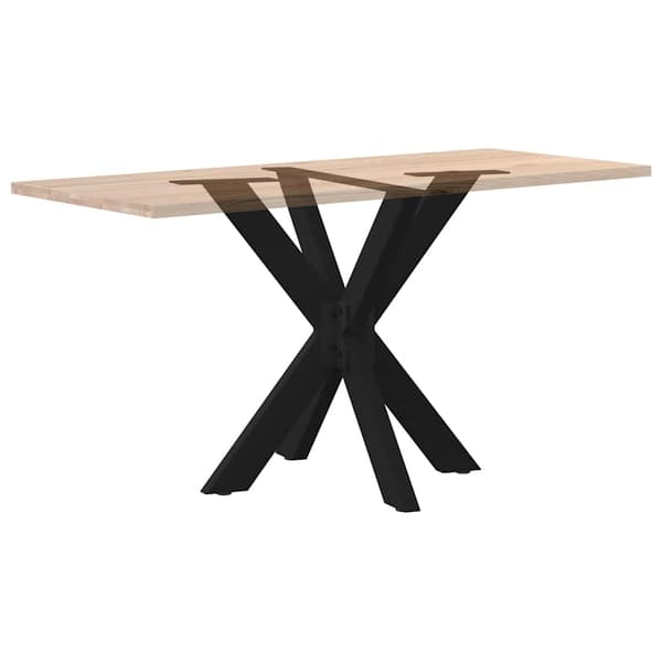 Matbordsben spindelformad svart 85x85x(72-73) cm stål