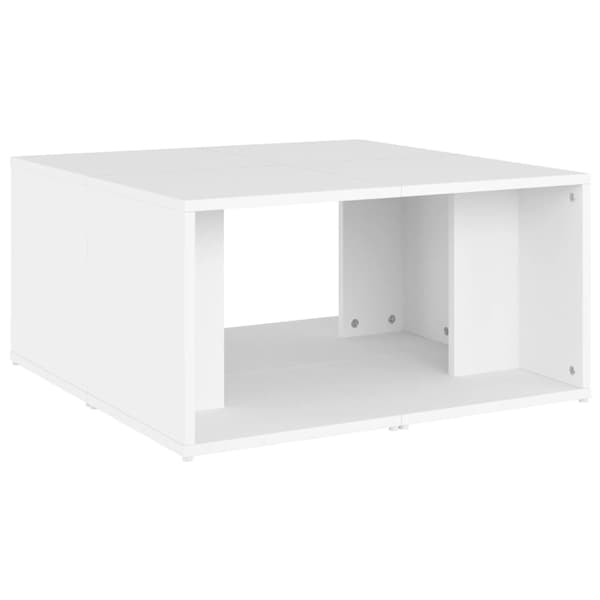 Soffbord 4 st vit 33x33x33 cm konstruerat trä
