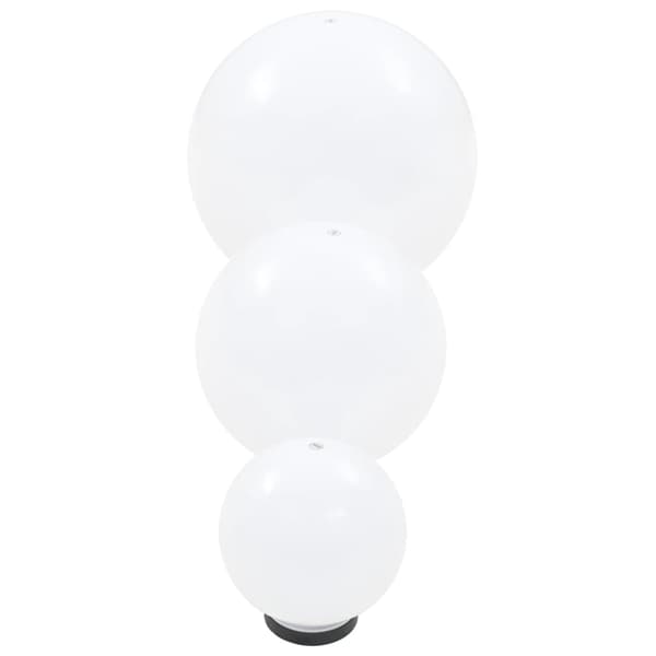 LED-lampor 6 st sfäriska 20/30/40 cm PMMA